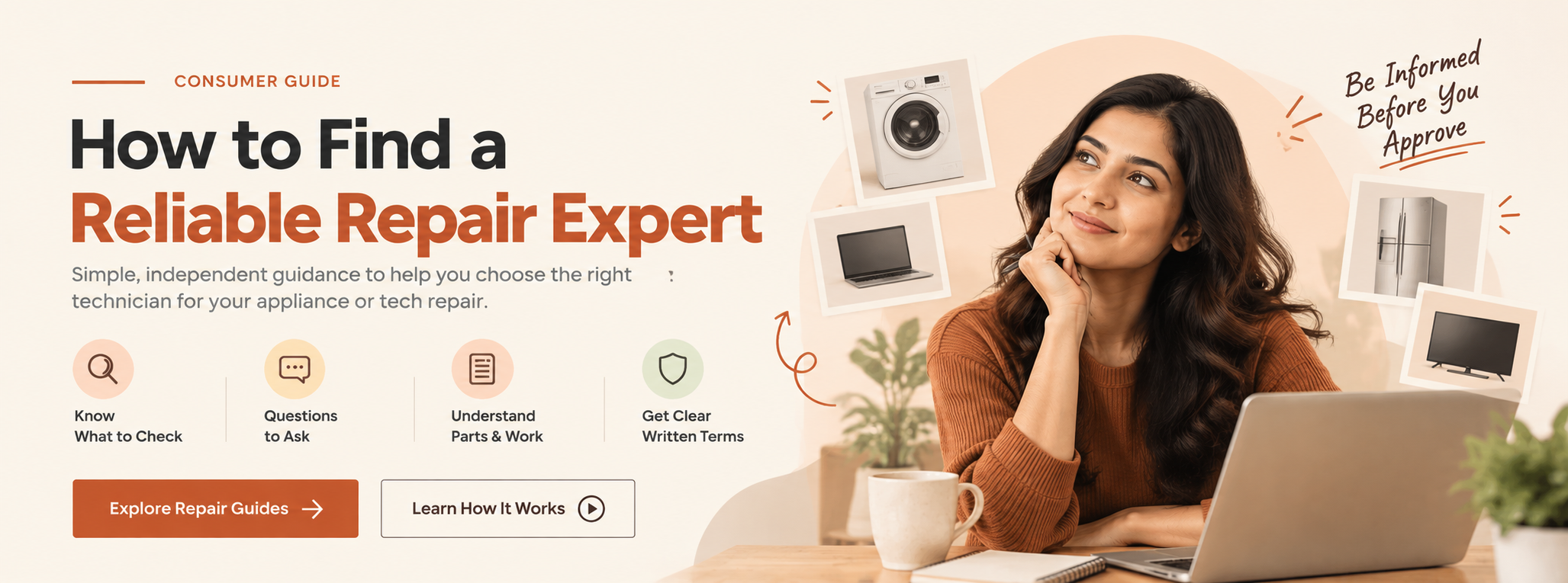 Consumer guide for finding a reliable local repair expert